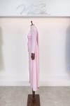 Tuana Omuz Pelerinli Taş Detay Adriana Tesettür Abiye Canlı  Pembe Pembe