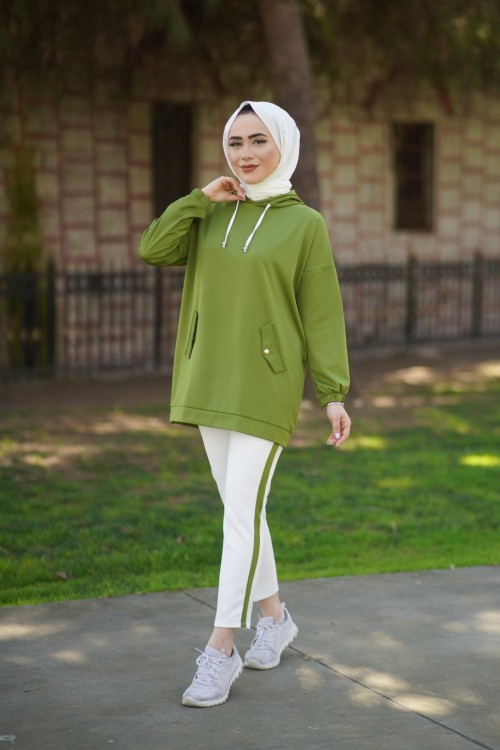 Bahar Kadın Mevsimlik Spor İkili Takım Yeşil Yeşil